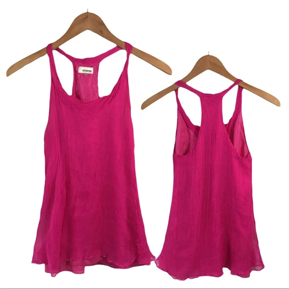 WS403 Storee Sheer Polyester Career Blouse Top XS